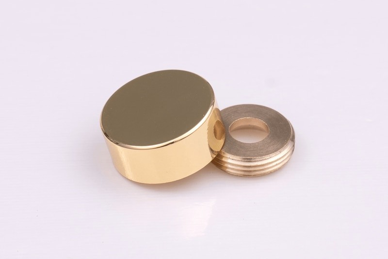 thumbnail image 2 of Vintage CVA Brass Pistol Butt Cap With Screw – New Old Stock Muzzleloader Part 2 of 5